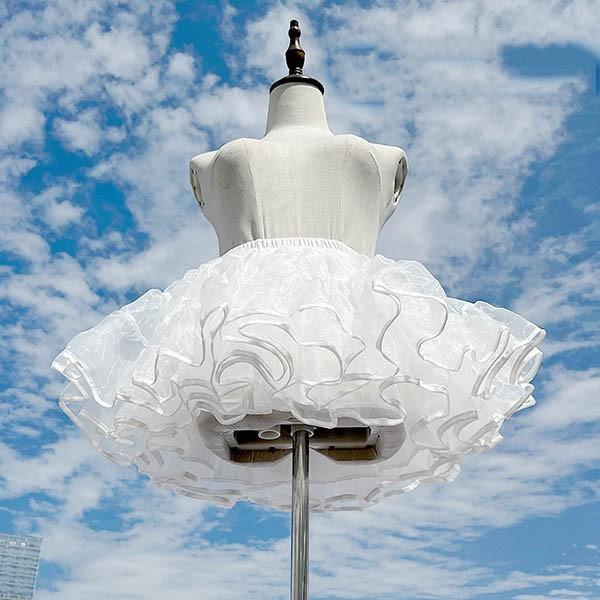 パニエ ふわふわ ショートケーキパニエ ハロウィンコスプレ チアガール 衣装 ステージ用 アイドル 仮装 コスチューム かわいい - 画像 (5)