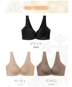 【2点目半額クーポン】レース ナイトブラ フロントホックブラ ブラジャー スカラップ 美胸 24時間使える バストアップ ノンワイヤー 前ホック