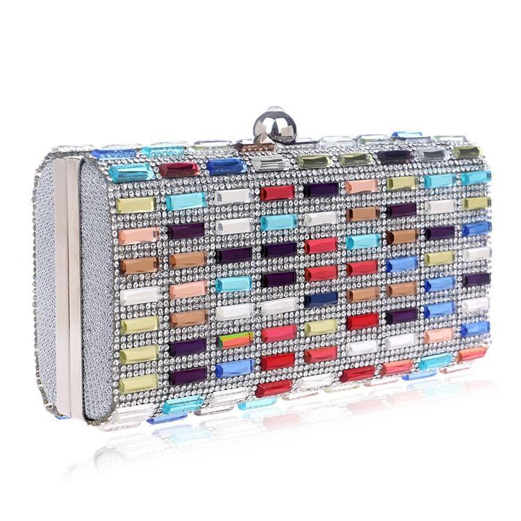 結婚式 バッグ パーティーバッグ クラッチバッグ フォーマル サブバッグ チェーン ビジュー 二次会 披露宴 お呼ばれ - 画像 (2)