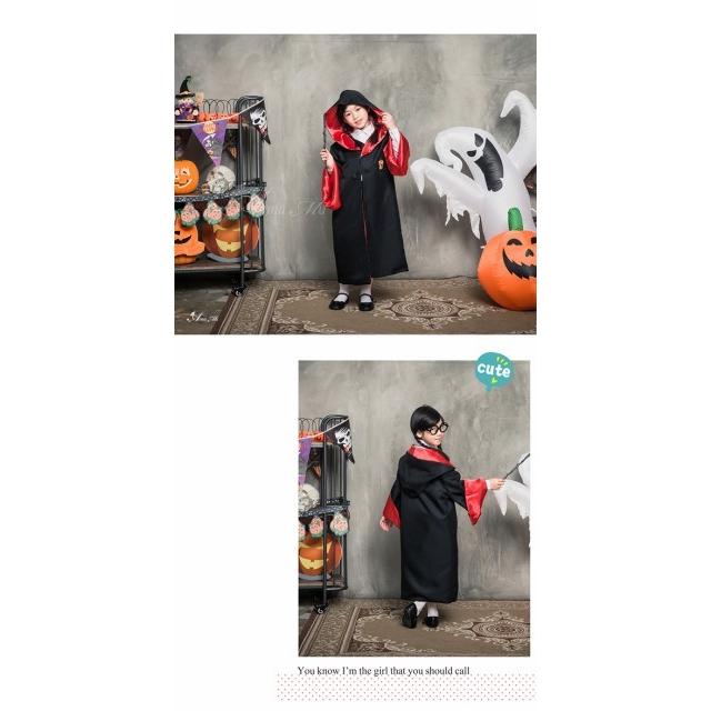 コスプレ 魔法使い マント リバーシブル 子供 大きいサイズ 大人 親子ペア ローブ 子供用 キッズ ジュニア 女の子 男の子 ハロウィン 衣装 仮装 - 画像 (3)