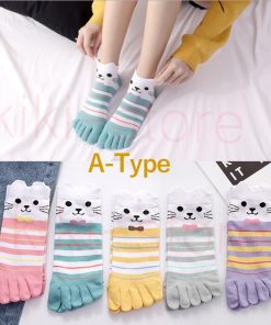 5本指ソックス レディース靴下5足組コットン インナーソックス 綿 五本指 脱げない おしゃれ スニーカー 可愛い 臭わない 蒸れない 夏用 汗取り 消臭 角質 薄手