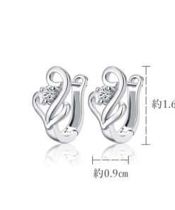 ハギーフープイヤリング レディース メンズ ジルコンインレー 人気 贈り物 ティーン メッキ