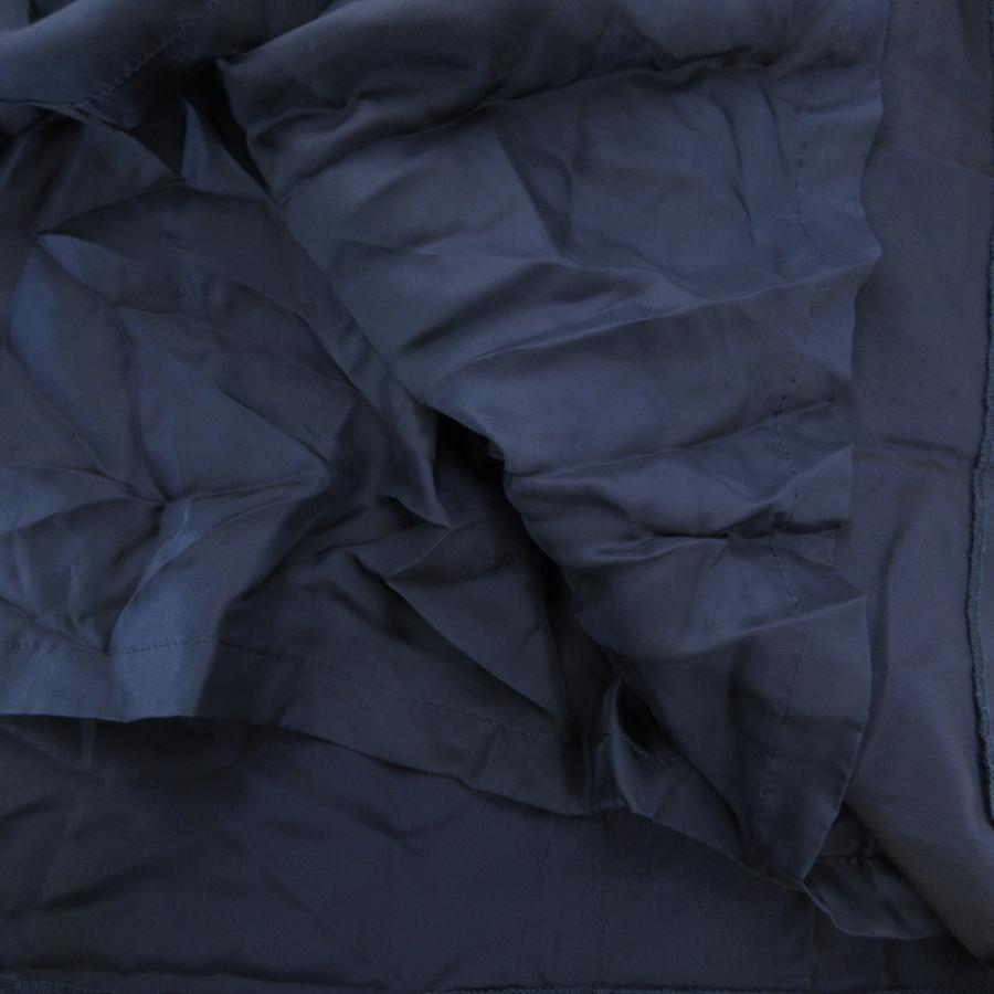 シモンヌ ドレス ワンピース ロング ベルト付き パフスリーブ 9 ネイビー /UO ■GY44 レディース - 画像 (4)