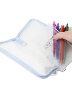 デイジー クリア ペンポーチ ニュアンスライン 筆箱 クラックス ペンケース 新学期準備文具 小学生 中学生 高校生 女の子