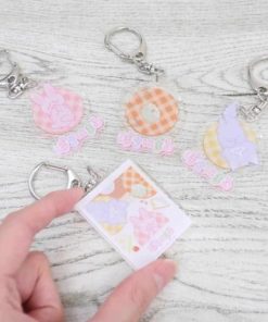 キーリング アクリルキーホルダー ぼさにまる キャシー サンリオ ワタナベ プレゼント アクキー キャラクター