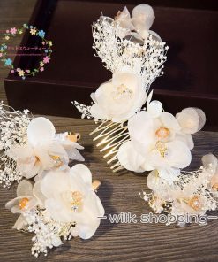 花冠 安い ウェディング 髪飾り 花輪 ブライダル 花かんむり ヘッドドレス 造花 大人用 リゾート 旅行 花嫁 二次会 結婚式 フェス 森ガール ボヘミア 手作り