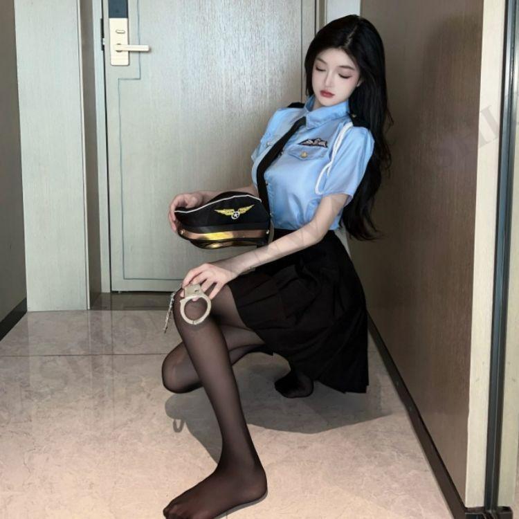 ハロウィン衣装 大人用 女性用 ポリスマン コスプレ 警察官 コスチューム ポリスウーマン ハロウィン 衣装 婦人警官 軍服 レディース ガールズ - 画像 (5)