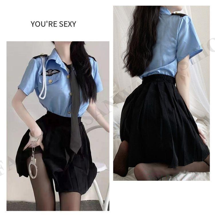 ハロウィン衣装 大人用 女性用 ポリスマン コスプレ 警察官 コスチューム ポリスウーマン ハロウィン 衣装 婦人警官 軍服 レディース ガールズ - 画像 (7)