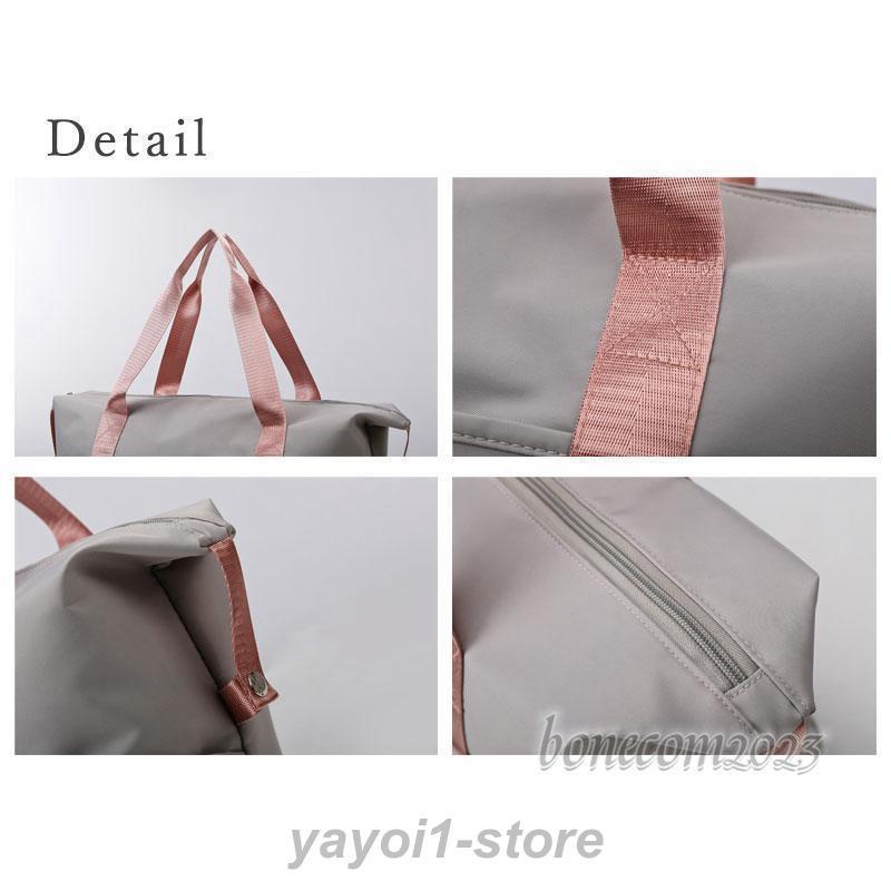 便利な外ポケット付き トートバッグ 拡大 旅行バッグ 大容量 超軽量 旅行かばん トラベル お出かけ 自立 バッグ 男女兼用 大きめ 軽い - 画像 (8)