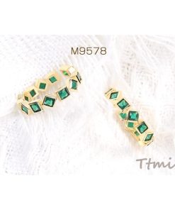 高品質デザインリング 指輪 ジルコニアリング 幅約5mm ゴールド（1ヶ）